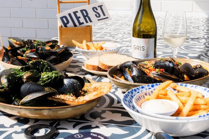 a bowl of food on a table